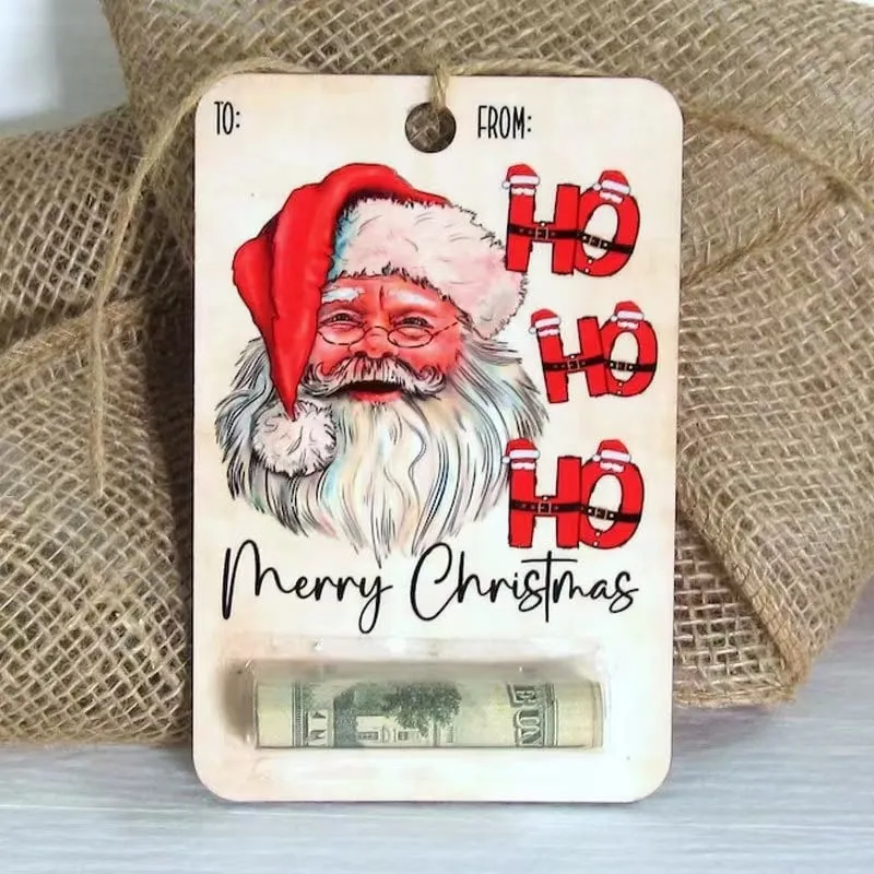 🎅💸 Christmas Hot Sale 70% Off - Handcrafted Wooden Money Holders Gift