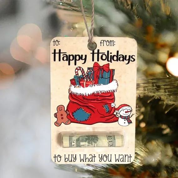 🎅💸 Christmas Hot Sale 70% Off - Handcrafted Wooden Money Holders Gift