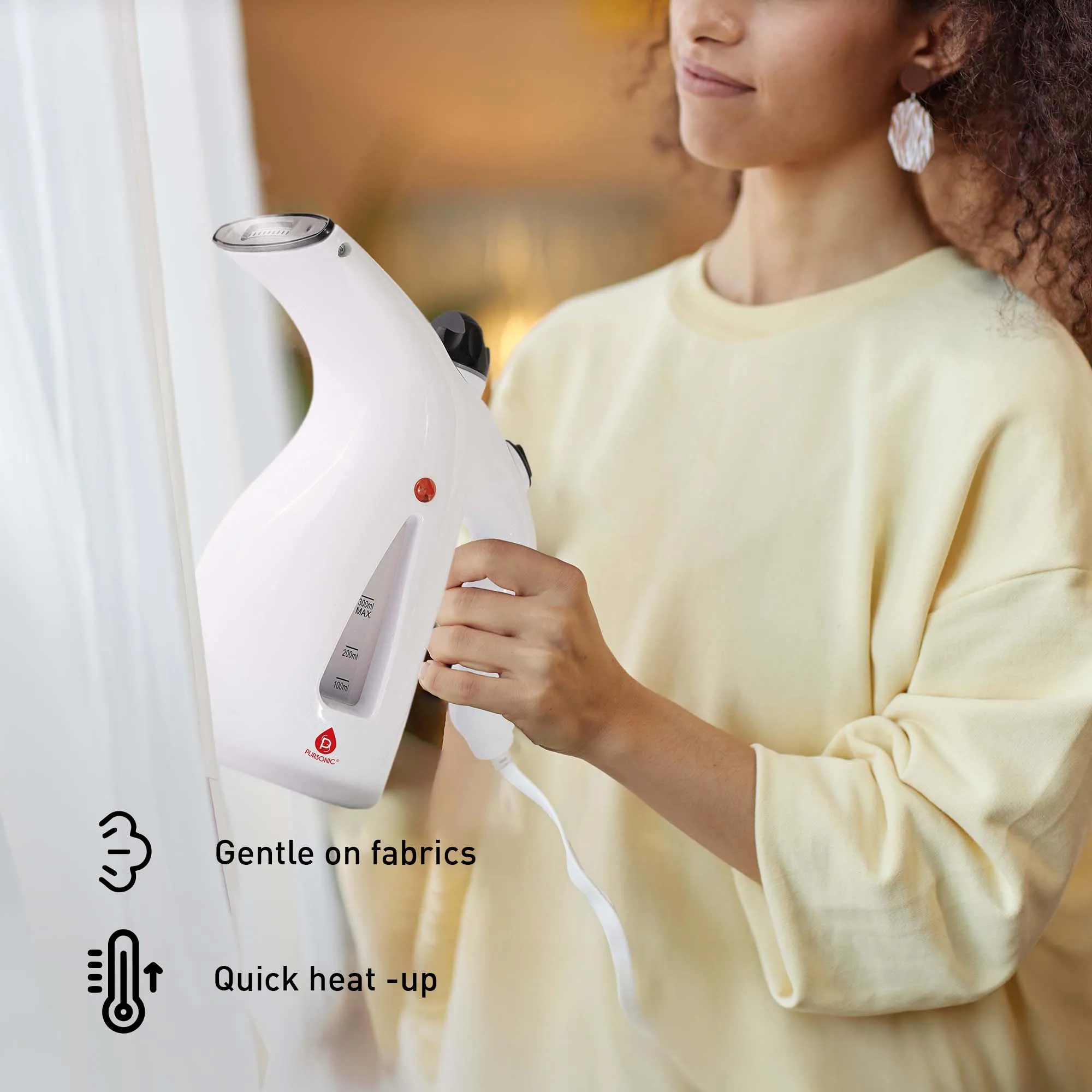 🧺 Pursonic Ultimate Laundry Care Bundle – Travel Steamer, Mini Iron, Fabric Shaver & More!