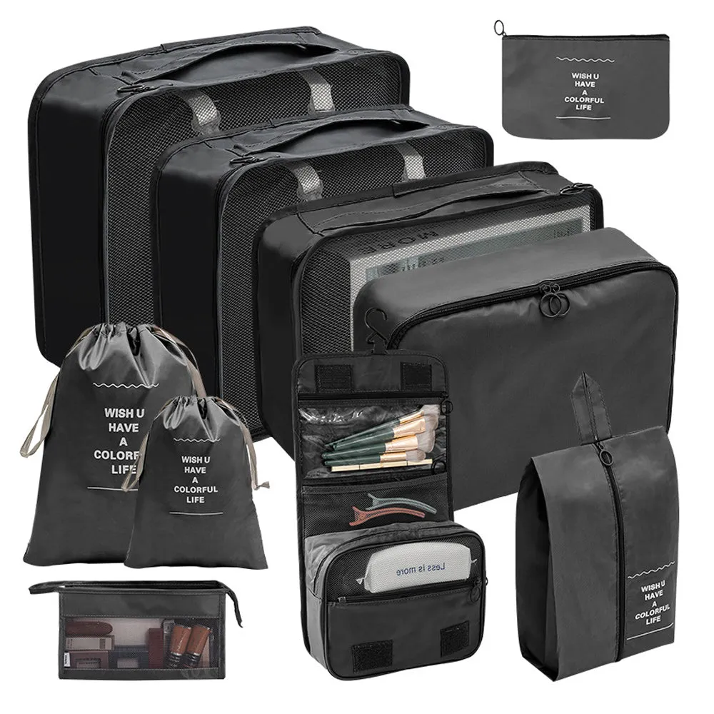 10 pcs/set Travel Cosmetic Compression Laundry Storage Bags
