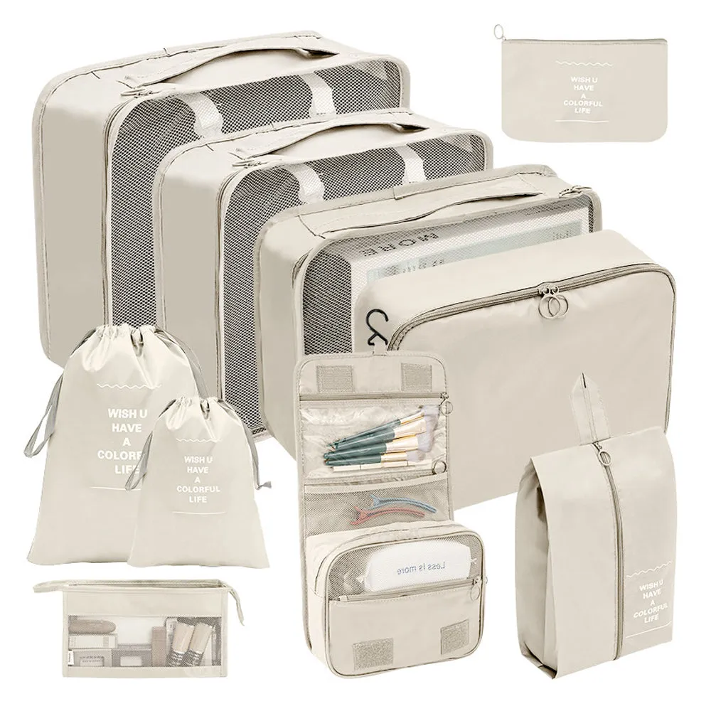 10 pcs/set Travel Cosmetic Compression Laundry Storage Bags