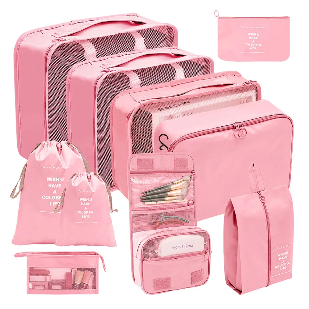 10 pcs/set Travel Cosmetic Compression Laundry Storage Bags