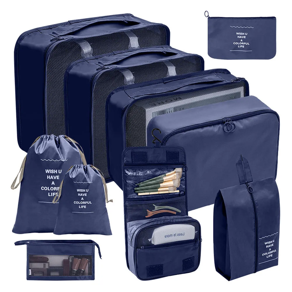 10 pcs/set Travel Cosmetic Compression Laundry Storage Bags