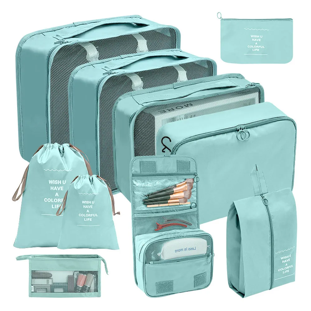 10 pcs/set Travel Cosmetic Compression Laundry Storage Bags