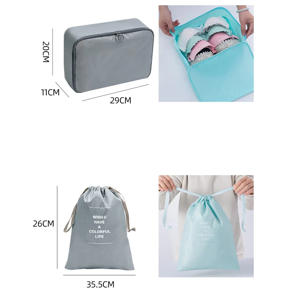 10 pcs/set Travel Cosmetic Compression Laundry Storage Bags