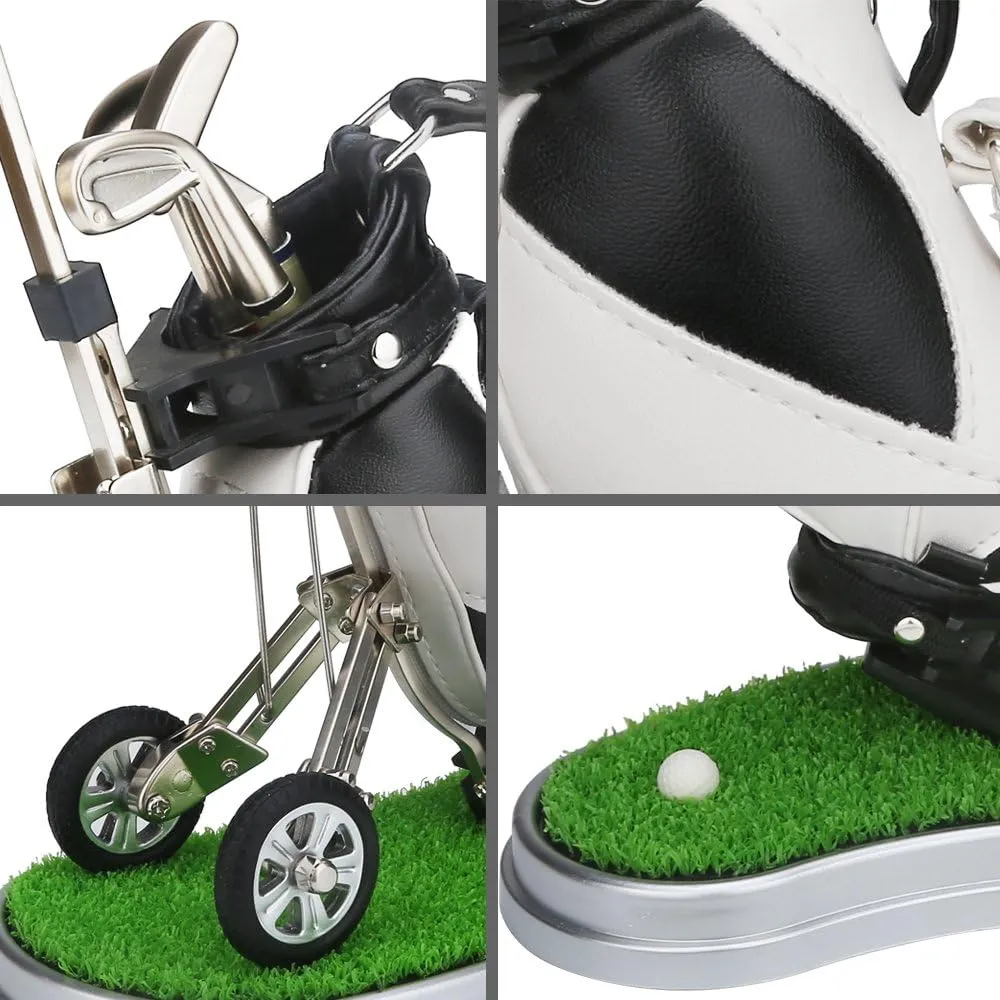 10L0L Golf Gifts for Men Golf Pen Holder Stocking Stuffers for Golfers Funny Gifts Unique Office Supplies Desk Decor, Gift for Birthday Christmas Golf Tournament for Boss Dad Husband Golf Lovers