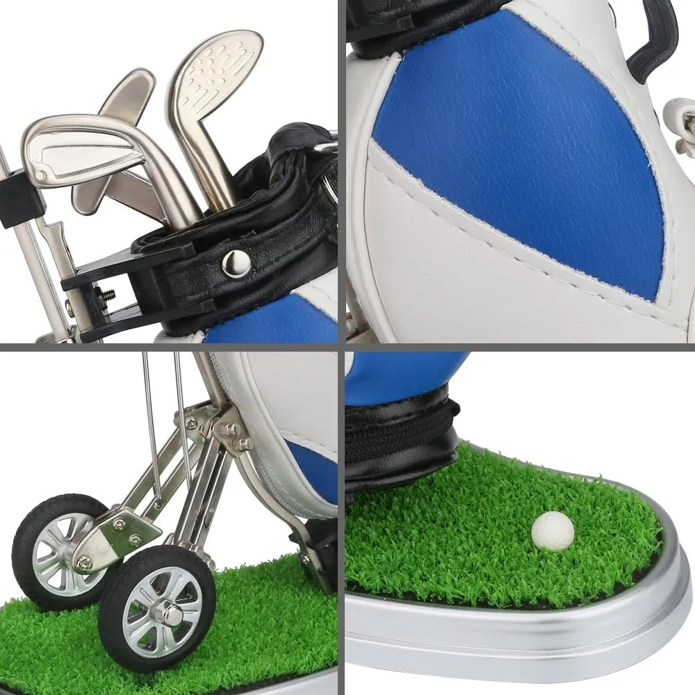 10L0L Golf Gifts for Men Golf Pen Holder Stocking Stuffers for Golfers Funny Gifts Unique Office Supplies Desk Decor, Gift for Birthday Christmas Golf Tournament for Boss Dad Husband Golf Lovers
