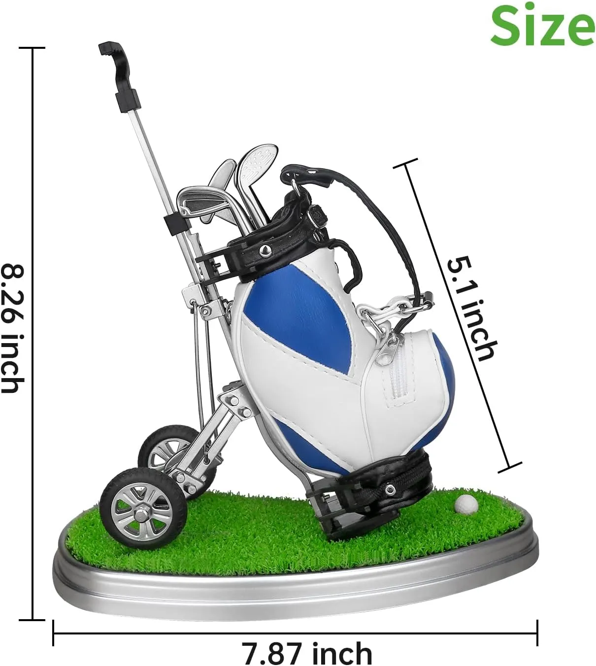10L0L Golf Gifts for Men Golf Pen Holder Stocking Stuffers for Golfers Funny Gifts Unique Office Supplies Desk Decor, Gift for Birthday Christmas Golf Tournament for Boss Dad Husband Golf Lovers