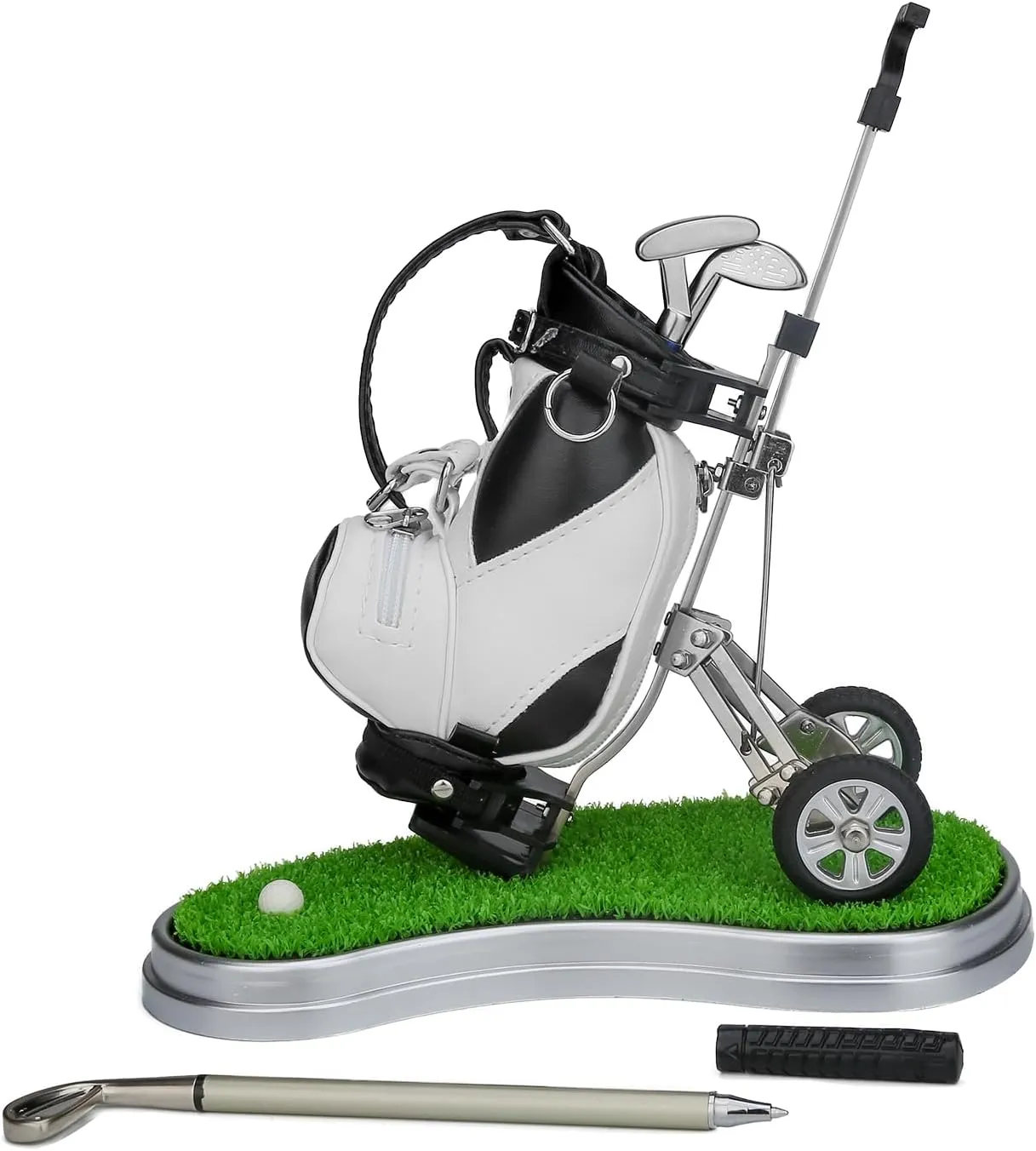 10L0L Golf Gifts for Men Golf Pen Holder Stocking Stuffers for Golfers Funny Gifts Unique Office Supplies Desk Decor, Gift for Birthday Christmas Golf Tournament for Boss Dad Husband Golf Lovers
