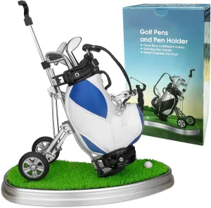 10L0L Golf Gifts for Men Golf Pen Holder Stocking Stuffers for Golfers Funny Gifts Unique Office Supplies Desk Decor, Gift for Birthday Christmas Golf Tournament for Boss Dad Husband Golf Lovers