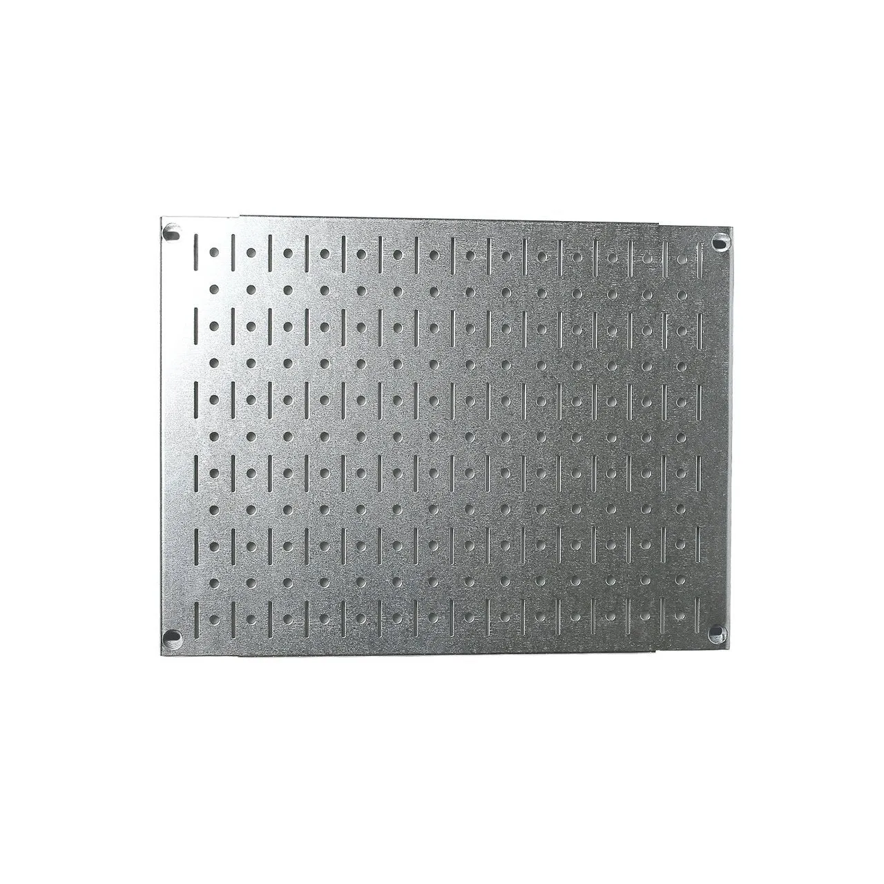 12in x 16in Galvanized Metal Pegboard Tile Fun Size Tool Board Panel - Metallic