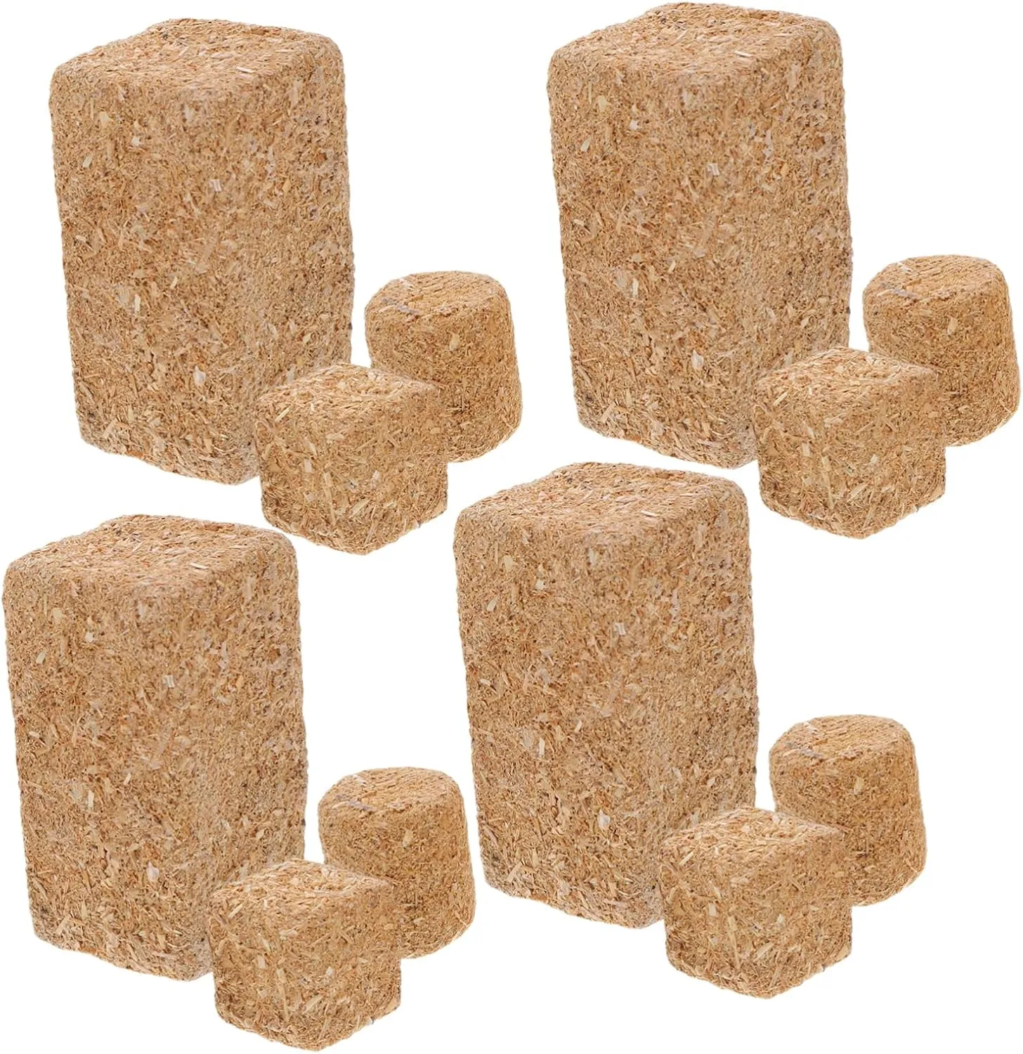 12pcs Haystack Model Faux Haystack Decorations Fake Hay Bales Props Dollhouse Faux Hay Bales Farm Supplies Fairy Garden Ornaments Farm Animal Party Decorations Wood Light Brown