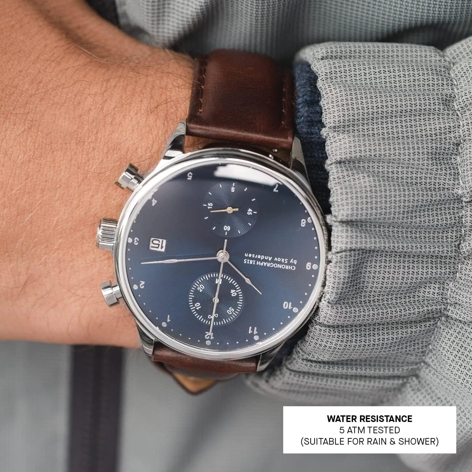 1815 Chronograph Mens Watch, Stainless Steel, Analog, Waterproof