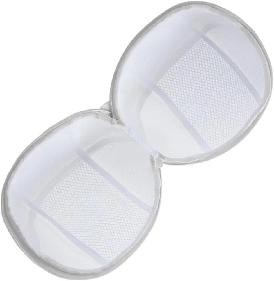 1Pc Wash Bag Deformation Spherical Laundry Bag for Underwear Material Breathable Mesh Design for Machine Washing White