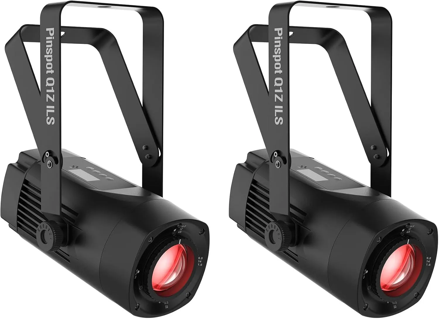 (2) Chauvet DJ PINSPOT Q1Z ILS 20 Watt RGBW LED DMX Compact Pin Spot Lights