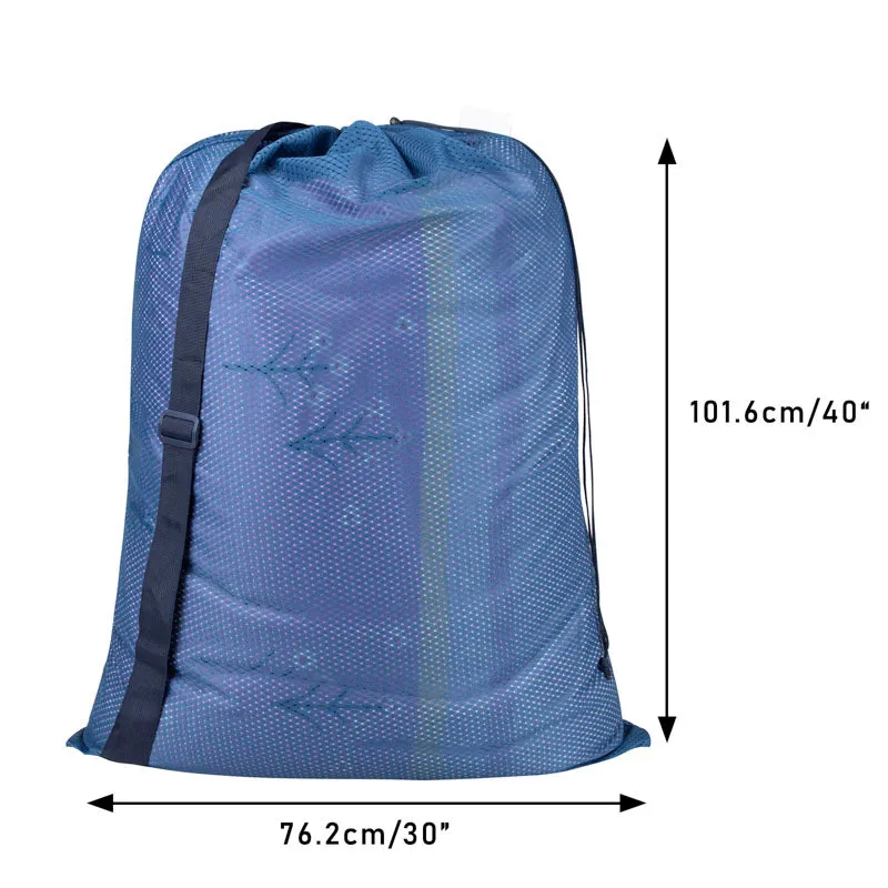 2 Pack Extra Large Mesh Laundry Bag with Carry Strap