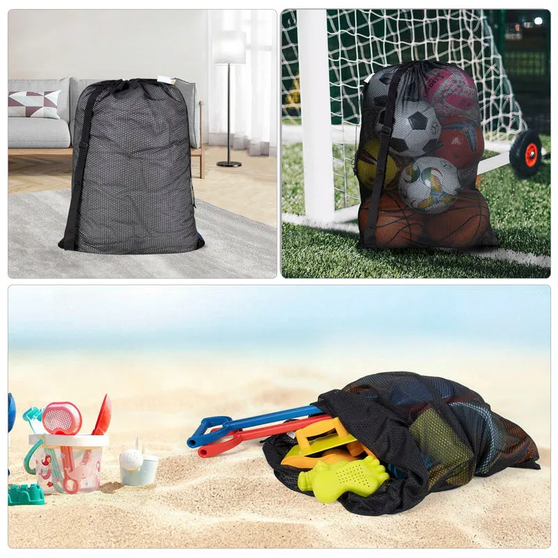2 Pack Extra Large Mesh Laundry Bag with Carry Strap