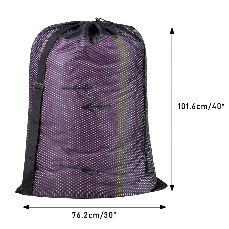 2 Pack Extra Large Mesh Laundry Bag with Carry Strap