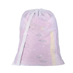2 Pack Extra Large Mesh Laundry Bag with Carry Strap