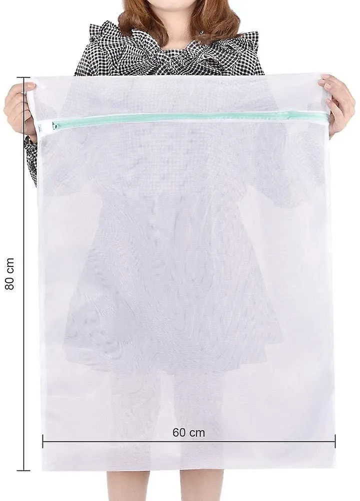 2 Pcs Mesh Laundry Wash Bag, Large Fine Wash Bag Reusable Durable