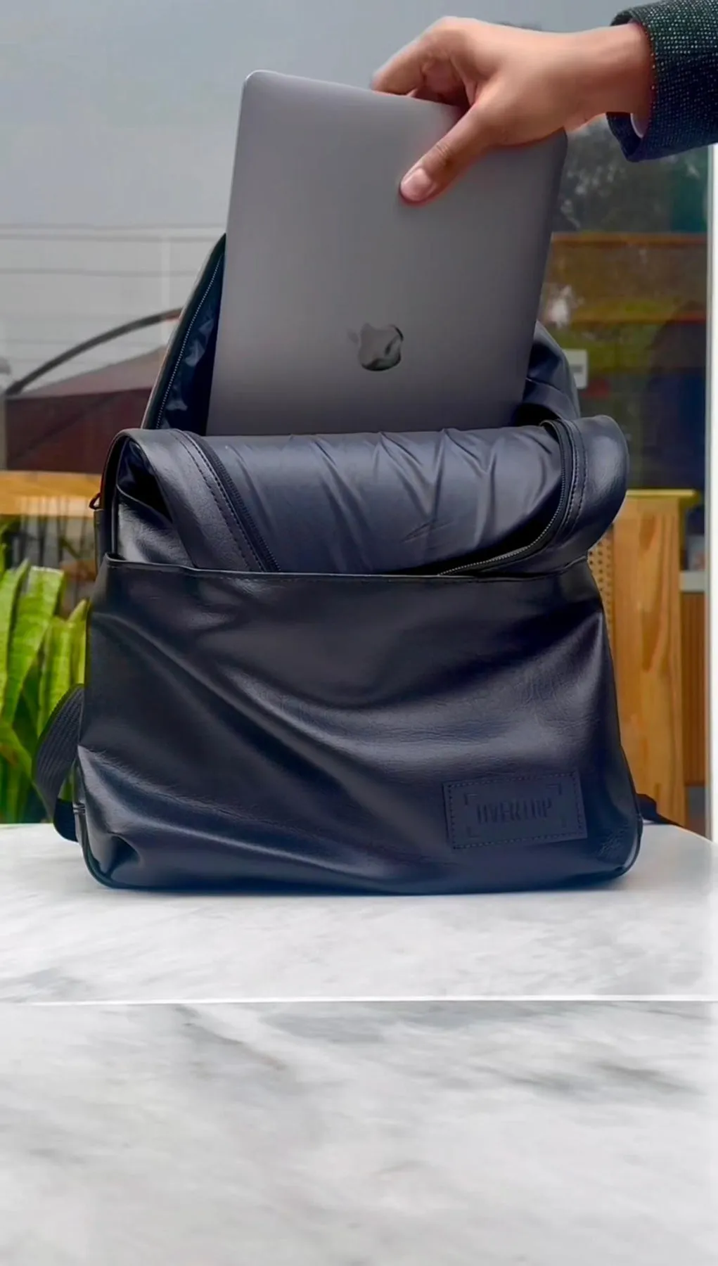 2 Separate Laptop Section Backpack S11 // Water Resistant