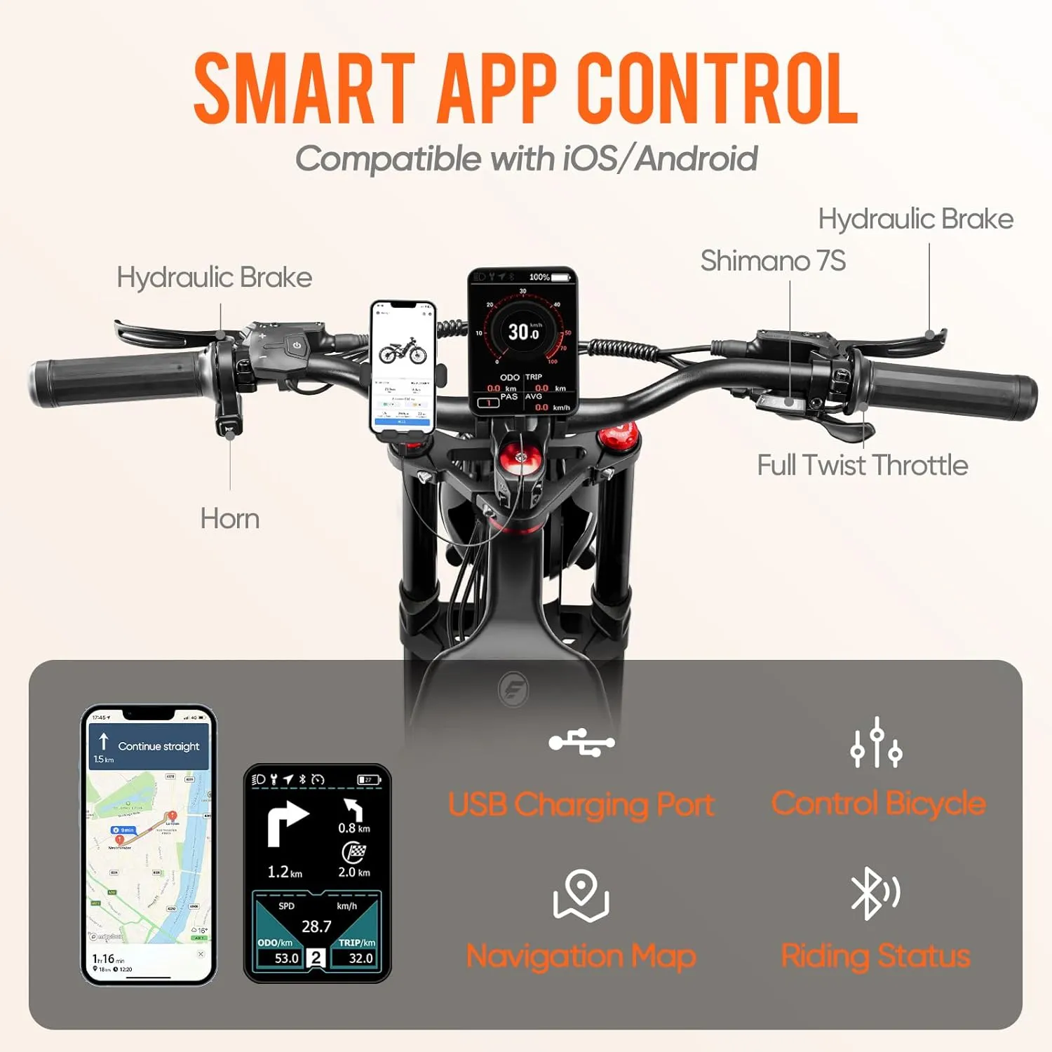 2025 Romeo Pro 3/ Pro 2 5000W/ 4000W 46-50MPH Dual Motor Electric Bike for Adults, 80/70Ah/200  Miles Long Range Electric Bike, 26'' Puncture-Proof Tire, 7-Speed Pedal Assist UL Certificate