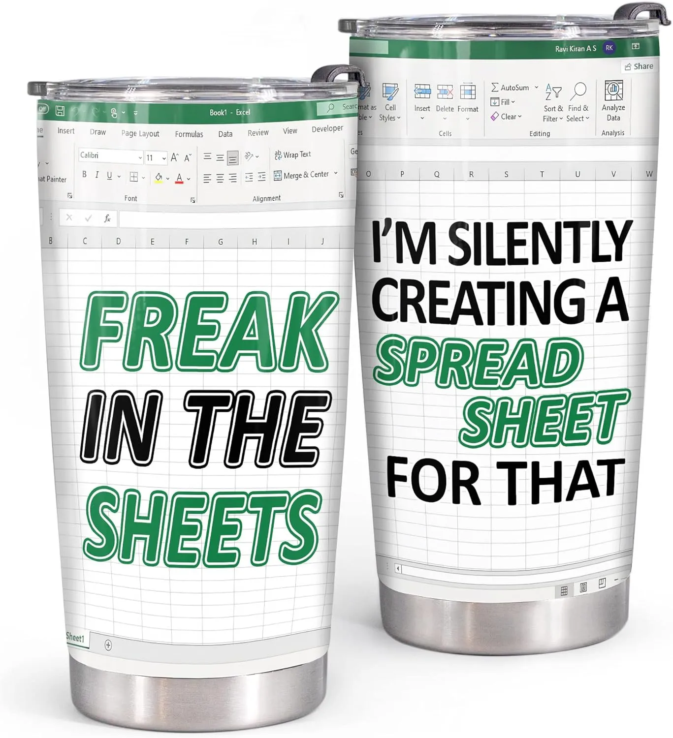 20oz Accountant Tumbler With Lid Accountant Gifts For Women Men Freak In The Sheets Excel Mug – Funny Gifts For Accountant Coworkers CFO CPA Spreadsheets Humor Accountant Funny Mug Travel Coffee Cups