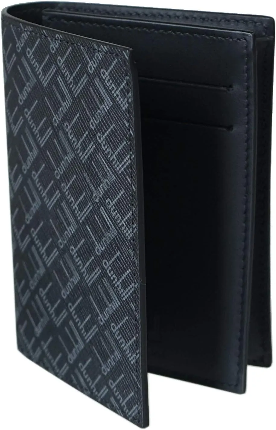 21R2470LT001R Men's Signature Card Case, Black, silver black, フリー