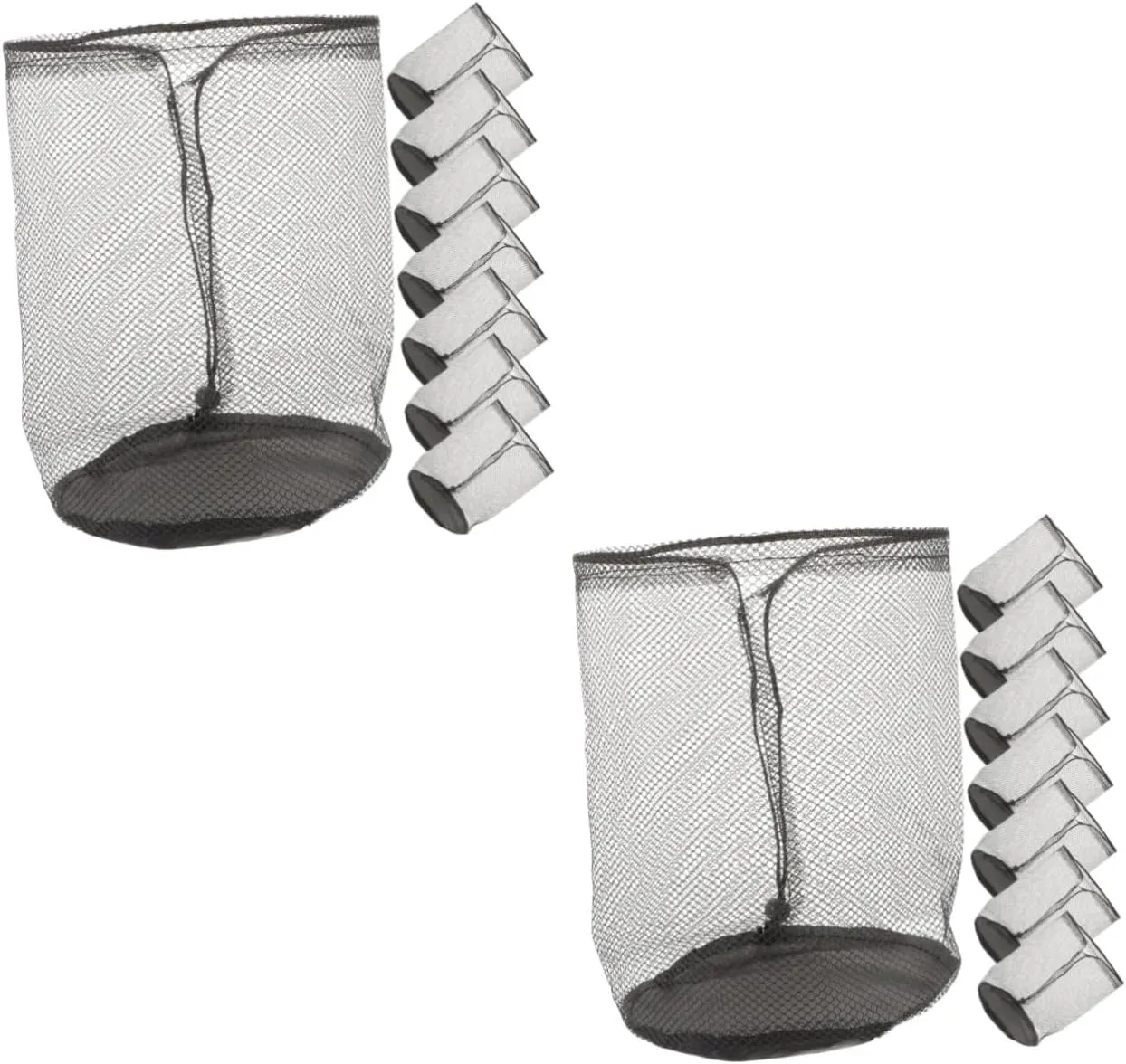 2sets 8pcs Cone Organizer Mesh Storage Bags for Outdoor Sports Portable Cone Carrier with Drawstring Design Versatile Storage for Soccer Yoga and Daily Use 8pcs*2