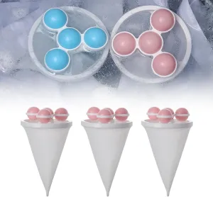 3 PCS Floating Hair Filtering Mesh Removal, Washing Machine Filter Mesh Bag Pet Hair Remover for Laundry, Lint Catcher for Washing Machine Reusable Laundry Pet Hair Catcher Bags (Pink)