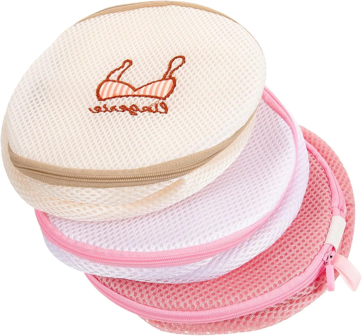 3Pcs Shape Thickened Tangle Washing Mesh Laundry Bags for Underwear Travel Pouch