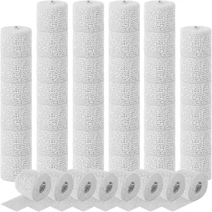 48 Pack Plaster Cloth Rolls Bulk, Each Roll 2”x 108” Cloth Gauze Bandage, Plaster of Paris Strips for Crafts, Modeling, Belly Cast, Masks, Scenery (2In x 9Ft/ 3Yd)