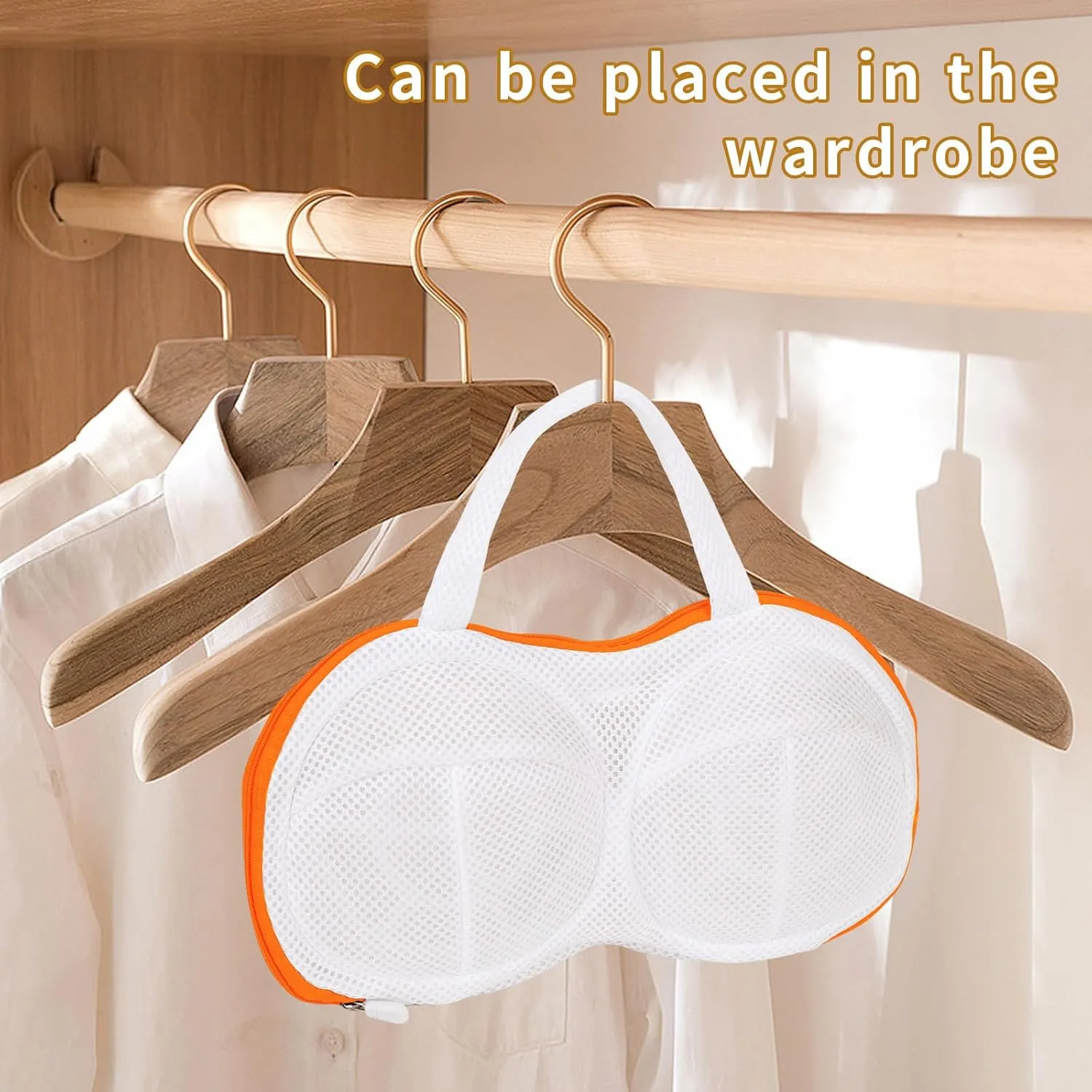 4Pcs Bra Wash Bags for Laundry Lingerie Underwear Brassiere Bag Set for Washing Machine Suitable for Women Delicates Bra Yellow(A to C Cups)