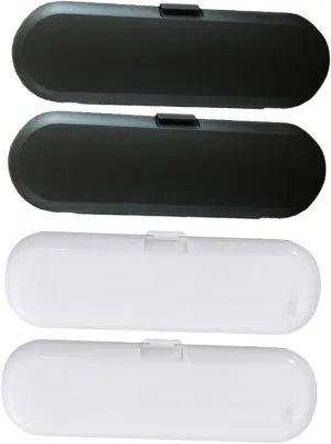 4pcs Toothbrush Travel Case Compact Outdoor Storage Box for Electric Toothbrushes Brush Heads Portable and Space Saving Design for Travel Convenience