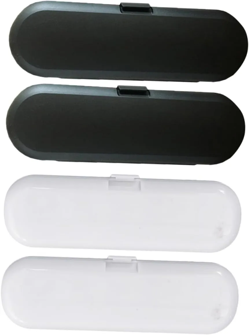 4pcs Toothbrush Travel Case Compact Outdoor Storage Box for Electric Toothbrushes Brush Heads Portable and Space Saving Design for Travel Convenience