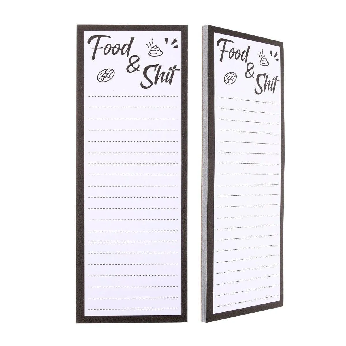 4X Magnetic Fridge Memo Pad and 4X Pen Clip Sticky Rectangular Notepad Sheet 50 Page