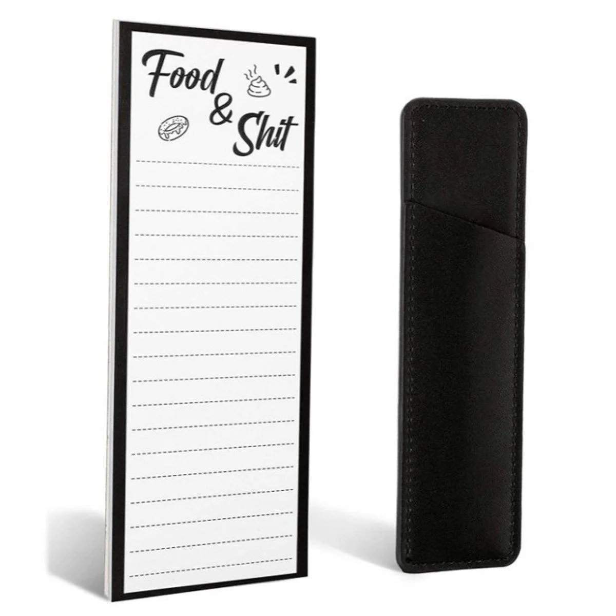 4X Magnetic Fridge Memo Pad and 4X Pen Clip Sticky Rectangular Notepad Sheet 50 Page