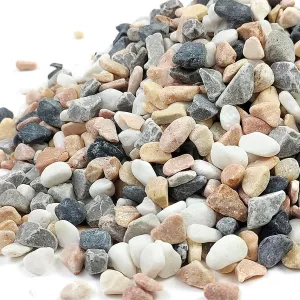 5 lbs Succulent and Cactus Pebbles for Indoor Plants, 3/8 Inch Pea Gravel Decorative River Rocks for Plants, Vases, Terrarium, Aquarium, Potted Top Dressing and Outdoor Landscaping Stones