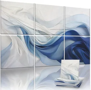6 Pack Art Acoustic Panels 72x48 Inches Acoustical Wall Panels Decorative Sound Absorbing Panels for Studios, Offices, Theaters, Adhesive Included