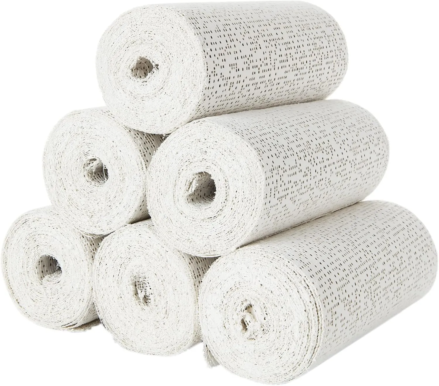 6 Pack Plaster Gauze Bandage for Hobby Craft, Each Roll 6” x 180”Plaster Cloth Rolls Bulk, Cloth Gauze Bandage for Masks, Scenery, Belly Cast (6In x 15Ft/ 5yd)