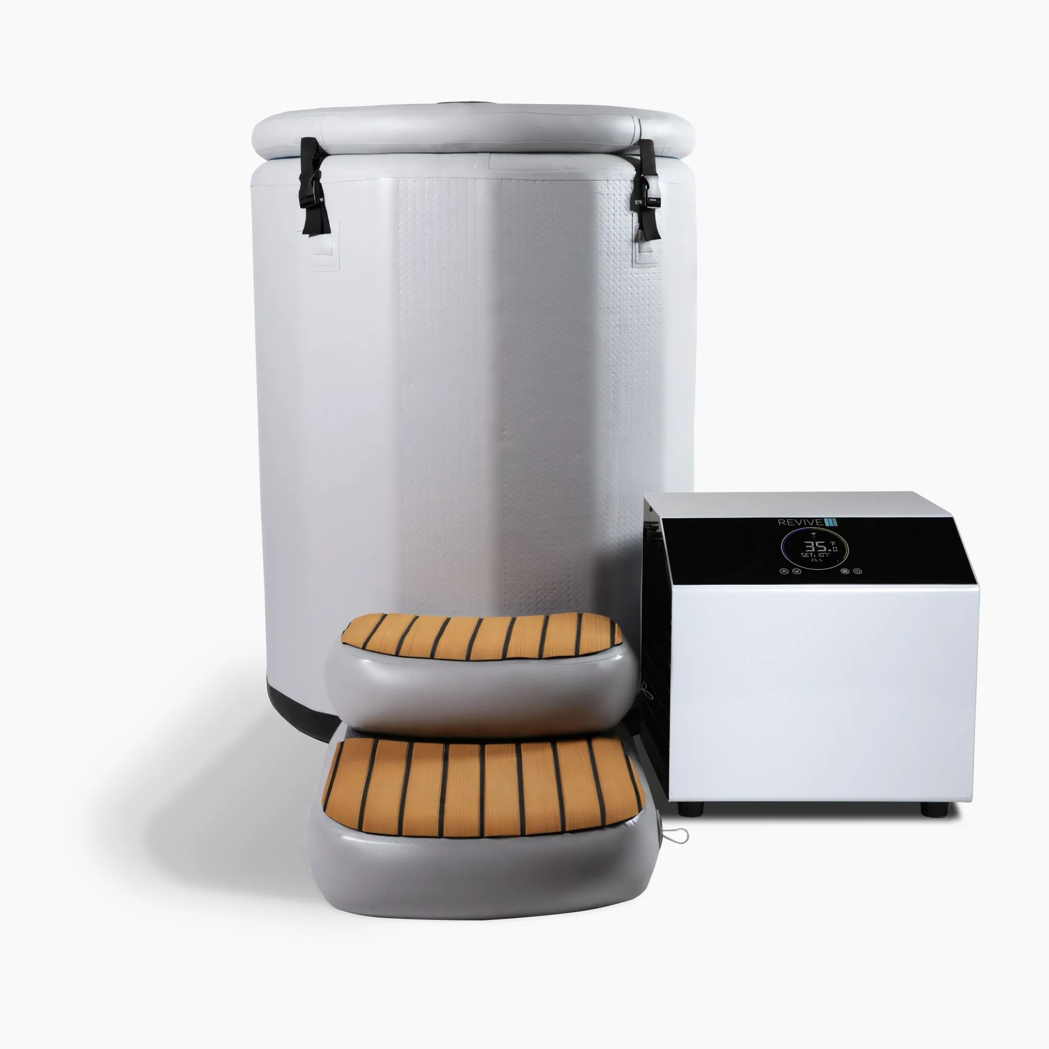 6 Person Traditional Sauna & Inflatable Barrel Plunge