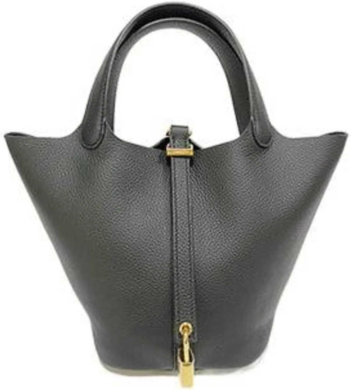 8 Top Layer Cowhide Bucket Cabbage Basket Genuine Leather Women's Bag