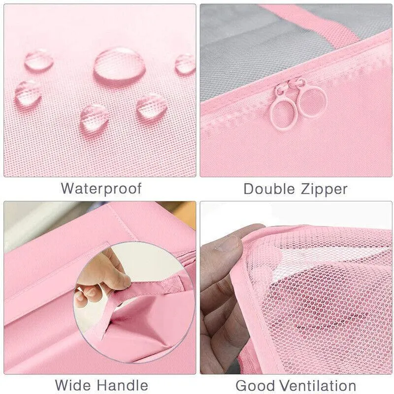 8Pcs Packing Cubes Travel Pouches Luggage Organiser Clothes Suitcase Storage Bag