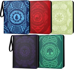 9-Pocket Card Binder for MTG,720 Double Sided Pocket PU Trading Collection Binder,Premium Collector Card Album for MTG,TCG,Yugioh,Game Cards(5 pack)