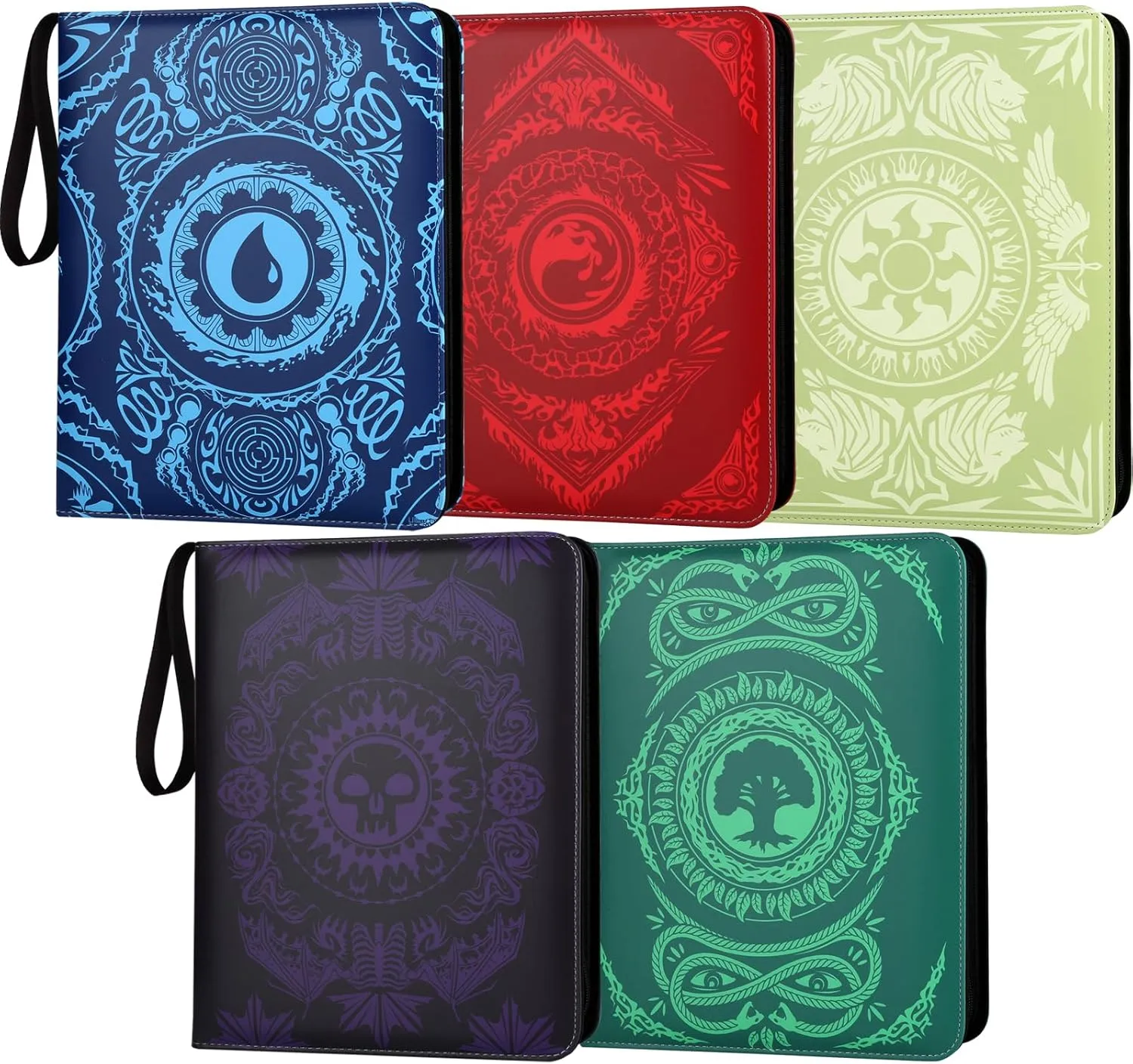 9-Pocket Card Binder for MTG,720 Double Sided Pocket PU Trading Collection Binder,Premium Collector Card Album for MTG,TCG,Yugioh,Game Cards(5 pack)