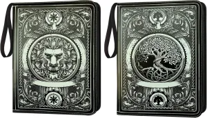 9 Pocket Card Binder,Trading Card Binder Premium 720 Double PU Card Collection Binder with Sleeves,Card Folder for MTG, TCG, Sports Cards (2 pack)