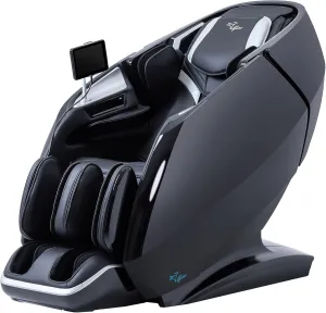 A860 Full Body 4D Massage Chair - Intelligent Health Detection, Dual-Core System, Zero Gravity Recline, Premium Leather, Customizable Programs, Smartphone Control (Deep Black)