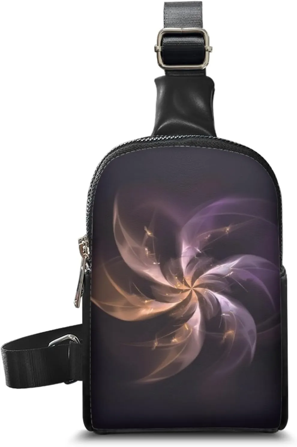 Abstract Windmill Flower Sling Bag for Women Travel Crossbody Bag for Lady Aesthetic Cross Body Bag for Adults Mother Woman Chest Bag Fanny Pack for Outdoor Walking