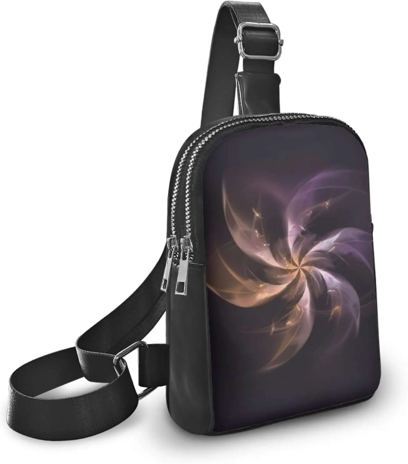 Abstract Windmill Flower Sling Bag for Women Travel Crossbody Bag for Lady Aesthetic Cross Body Bag for Adults Mother Woman Chest Bag Fanny Pack for Outdoor Walking