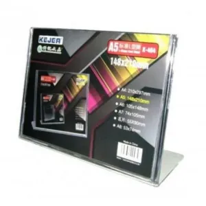 Acrylic L Shape Stand A5 Landscape K-464
